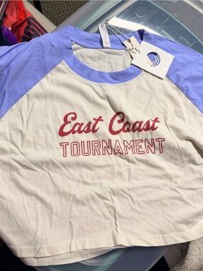 Anthropologie daily practice east coast tee boxy cut